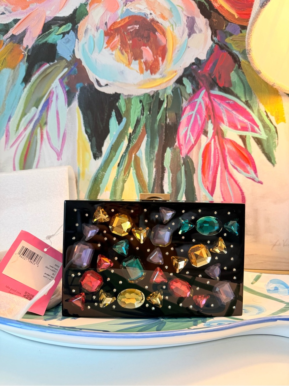 NWT Kate Spade Novelty Sweet Treats Jeweled Resin Small Clutch Crossbody